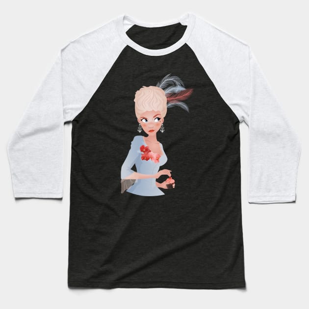 Marie-Antoinette Baseball T-Shirt by Lydilena